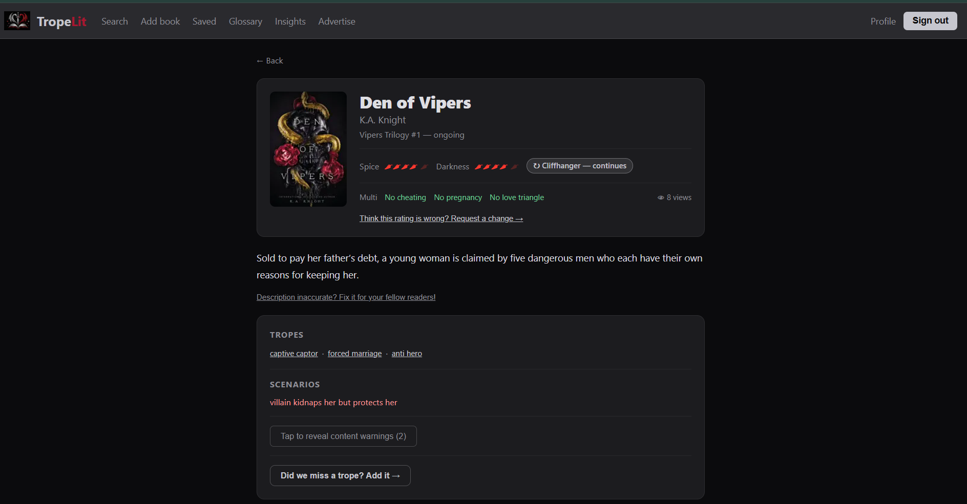 TropeLit screenshot 4